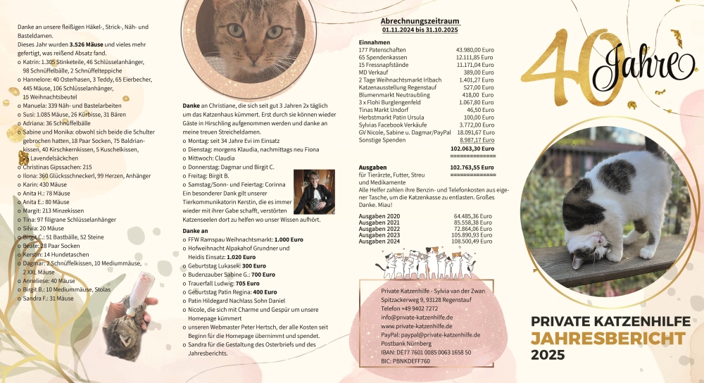 Jahresbericht Private Katzenhile 2024 02